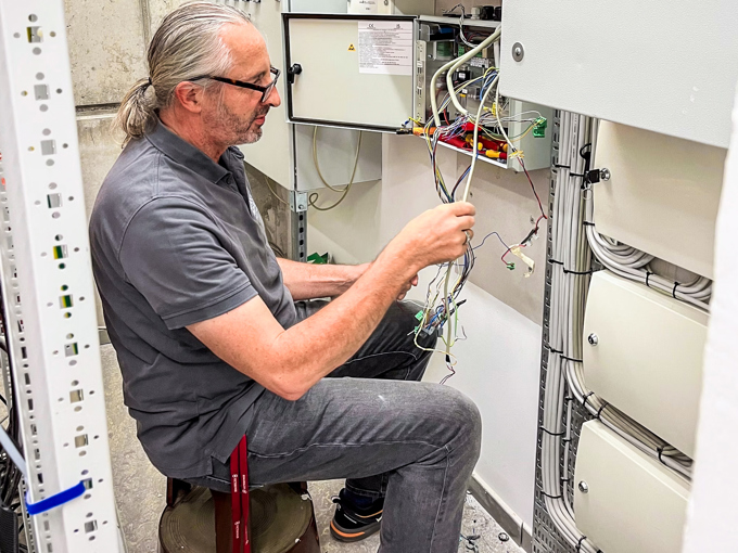 Installation af en brandcentral